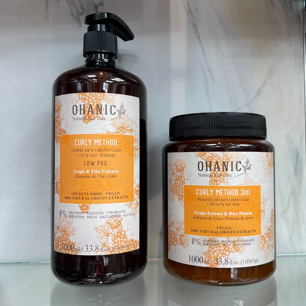Ohanic Shampoing + Masque Naturel Professional 0.% SULFATE 0.% PARABEN