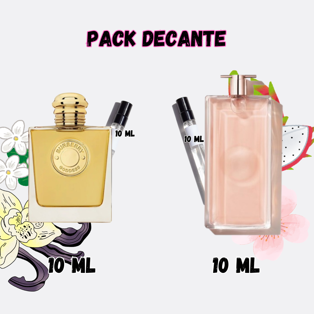 IDOLE 10 ML + BURBURRY GODESS INTENSE 10 ML + LA LIVRAISON GRATUITE