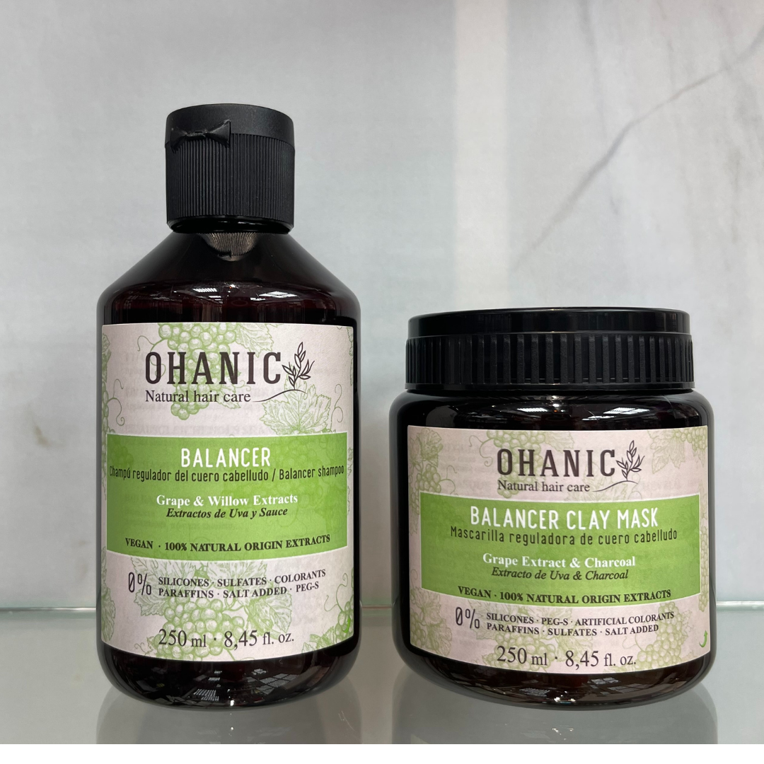 Ohanic Shampoing + Masque Naturel Professional 0.% SULFATE 0.% PARABEN