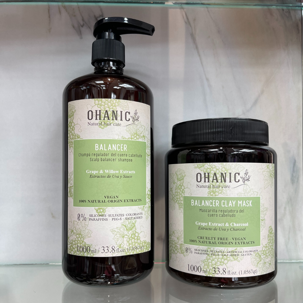 Ohanic Shampoing + Masque Naturel Professional 0.% SULFATE 0.% PARABEN
