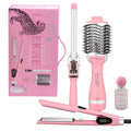 Brosse  ENZO EN-5610 Salon professionnel rose 4 en 1