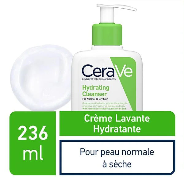 CeraVe Crème Lavante Hydratante Peau Normale à Sèche