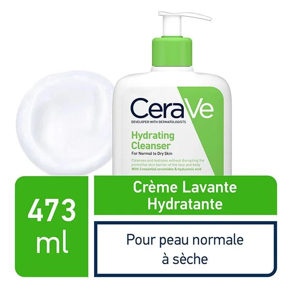 CeraVe Crème Lavante Hydratante Peau Normale à Sèche