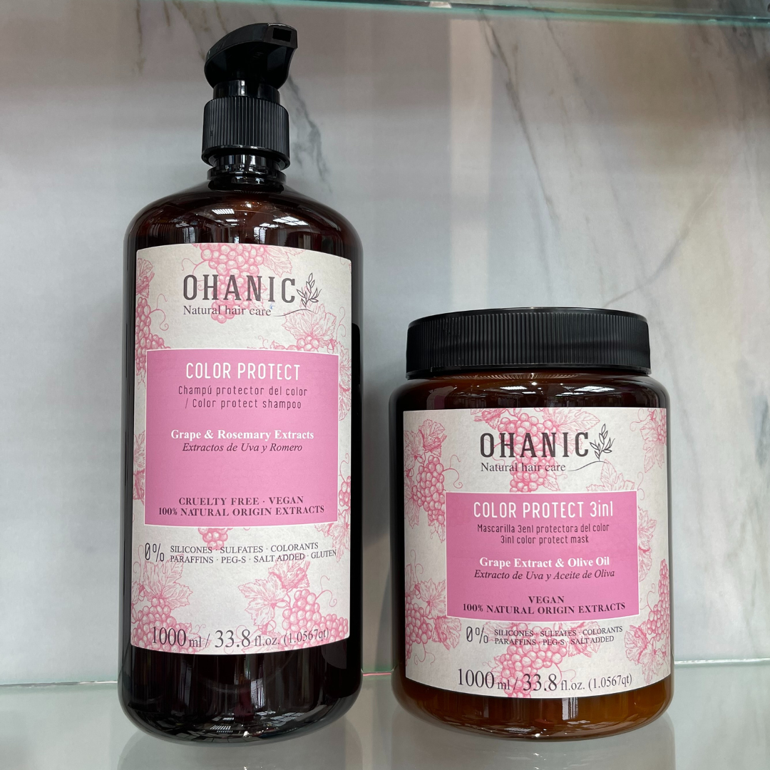 Ohanic Shampoing + Masque Naturel Professional 0.% SULFATE 0.% PARABEN